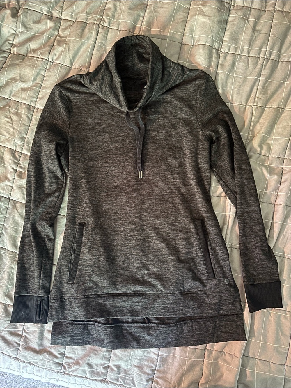 Charcoal Gray Women's Pullover Hoodie Sweater